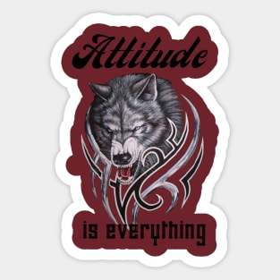 Attitude is everything Sticker